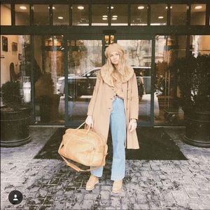 Boheme Goods vintage wool coat w/ faux fur collar